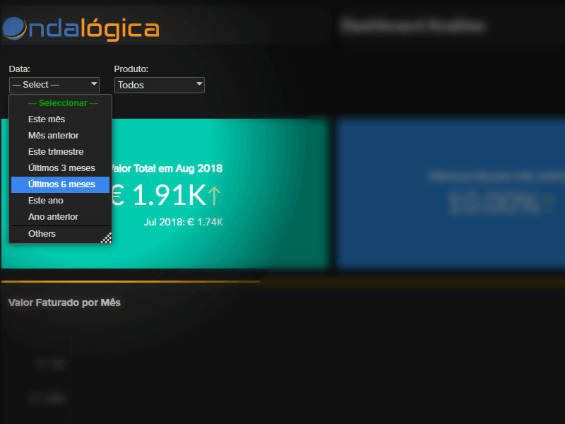 Business Intelligence Data Reports Filtros